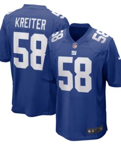 Casey Kreiter New York Giants  Game Jersey  Royal