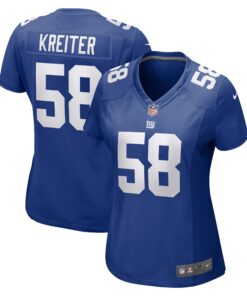 Casey Kreiter New York Giants  Women_s Game Jersey  Royal