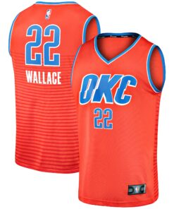 Cason Wallace Oklahoma City Thunder Fanatics Fast Break Replica Player Jersey - Statement Edition - Orange