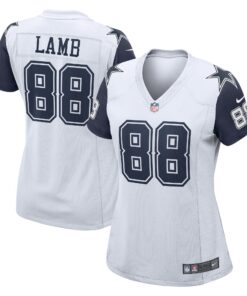 CeeDee Lamb Dallas Cowboys  Women_s 2nd Alternate Game Jersey  White