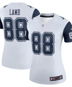 CeeDee Lamb Dallas Cowboys  Women_s 2nd Alternate Legend Jersey  White