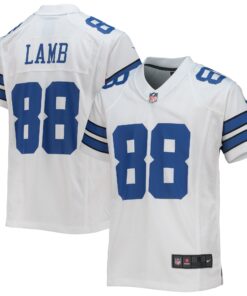 CeeDee Lamb Dallas Cowboys  Youth Game Jersey  White