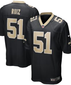 Cesar Ruiz New Orleans Saints  Game Jersey  Black