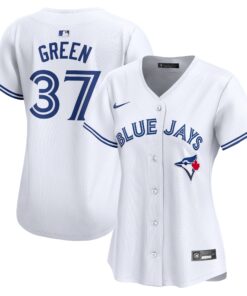 Chad Green Toronto Blue JaysWomen_s  Home Limited Player Jersey  White