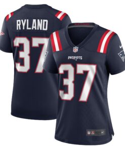 Chad Ryland New England Patriots  Women_s Team Game Jersey   Navy