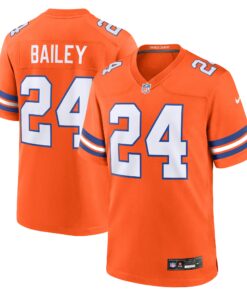 Champ Bailey Denver Broncos  Mile High Collection 1977 Throwback Retired Player Game Jersey  Orange