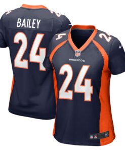 Champ Bailey Denver Broncos  Women_s Retired Player Jersey  Navy