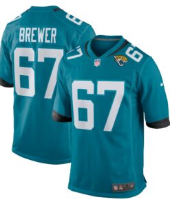 Chandler Brewer Jacksonville Jaguars   Game Jersey   Teal