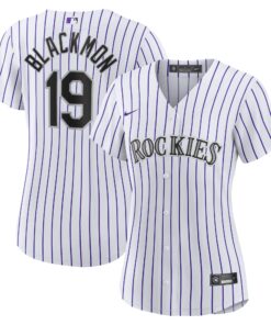 Charlie Blackmon Colorado RockiesWomen_s Home Replica Player Jersey  White