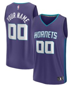  Charlotte Hornets Fanatics Fast Break Custom Jersey - Purple - Statement Edition