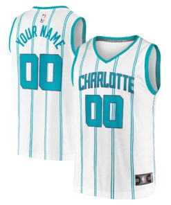  Charlotte Hornets Fanatics Youth Fast Break Replica Custom Jersey - Association Edition - White
