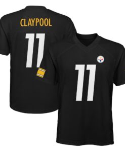 Chase Claypool Pittsburgh Steelers Youth Replica Player Jersey  Black 1
