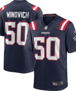 Chase Winovich New England Patriots  Game Player Jersey  Navy