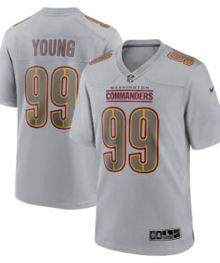 Chase Young Washington Commanders  Atmosphere Fashion Game Jersey  Gray