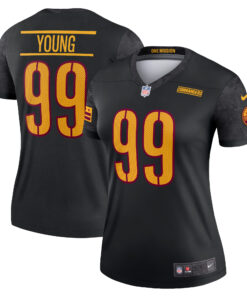 Chase Young Washington Commanders  Women_s Alternate Legend Jersey  Black