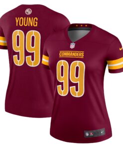 Chase Young Washington Commanders  Women_s Legend Jersey  Burgundy