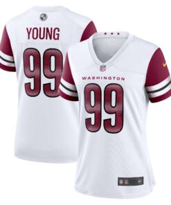 Chase Young Washington Commanders  Women_s Player Jersey  White