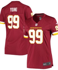 Chase Young Washington Football Team  Women_s Player Game Jersey  Burgundy