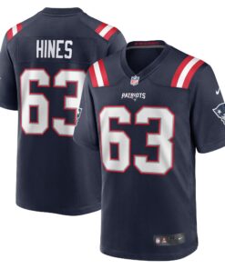 Chasen Hines New England Patriots  Game Player Jersey  Navy