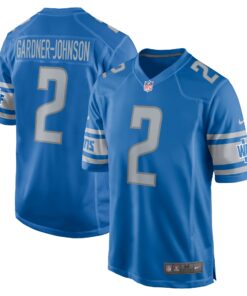 Chauncey GardnerJohnson Detroit Lions  Game Player Jersey  Blue