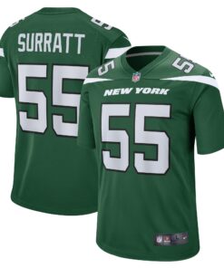 Chazz Surratt New York Jets  Game Player Jersey  Gotham Green
