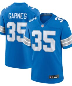 Chelen Garnes Detroit Lions  Game Jersey   Blue