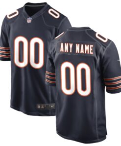 Chicago Bears  Custom Game Jersey  Navy