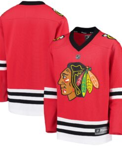 Chicago Blackhawks Fanatics Youth Home Replica Blank Jersey  Red