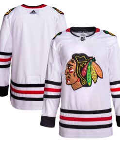 Chicago Blackhawks Men_s Away Primegreen Authentic Jersey  White