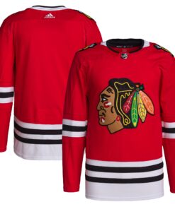 Chicago Blackhawks Men_s Home Primegreen Authentic Jersey  Red