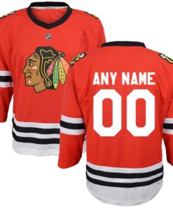 Chicago Blackhawks Preschool Replica Custom Jersey  Red