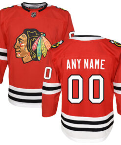Chicago Blackhawks Youth Premier Custom Jersey  Red