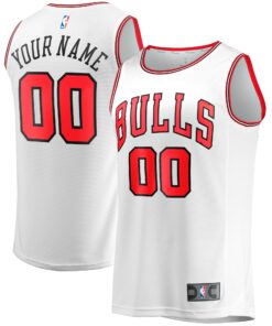 Chicago Bulls Fanatics Fast Break Custom Replica Jersey - Association Edition - White