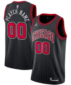 Chicago Bulls Jordan Brand Swingman Custom Jersey - Statement Edition - Black