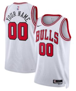 Chicago Bulls Unisex Swingman Custom Jersey White - Association Edition