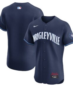 Chicago CubsCity Connect Elite Jersey  Navy