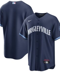 Chicago CubsCity Connect Replica Jersey  Navy