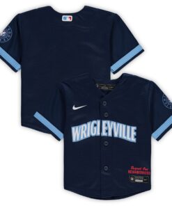 Chicago CubsInfant MLB City Connect Replica Jersey  Navy
