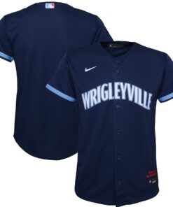 Chicago CubsYouth City Connect Replica Jersey  Navy