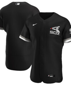 Chicago White SoxAlternate Authentic Team Jersey  Black
