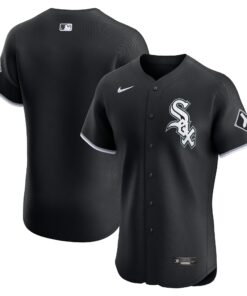 Chicago White SoxAlternate Vapor Premier Elite Patch Jersey  Black