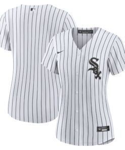 Chicago White SoxWomen_s Home Replica Team Jersey  White