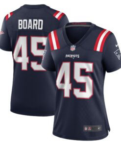 Chris Board New England Patriots  Women_s Game Player Jersey  Navy