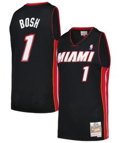 Chris Bosh Miami Heat Mitchell &amp Ness  201213 Hardwood Classics Swingman Jersey - Black