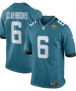 Chris Claybrooks Jacksonville Jaguars  Game Player Jersey  Teal