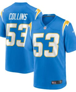 Chris Collins Los Angeles Chargers  Team Game Jersey   Powder Blue