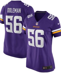 Chris Doleman Minnesota Vikings  Women_s Game Retired Player Jersey  Purple
