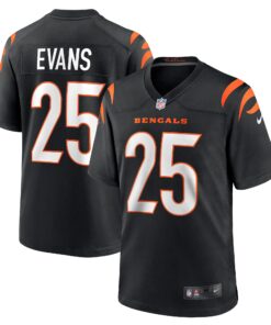 Chris Evans Cincinnati Bengals  Game Jersey  Black