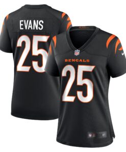 Chris Evans Cincinnati Bengals  Women_s Game Jersey  Black