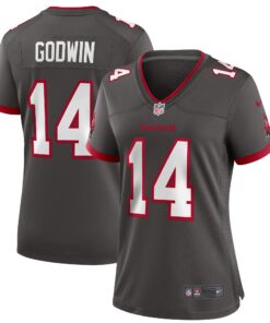 Chris Godwin Tampa Bay Buccaneers  Women_s Alternate Game Jersey  Pewter
